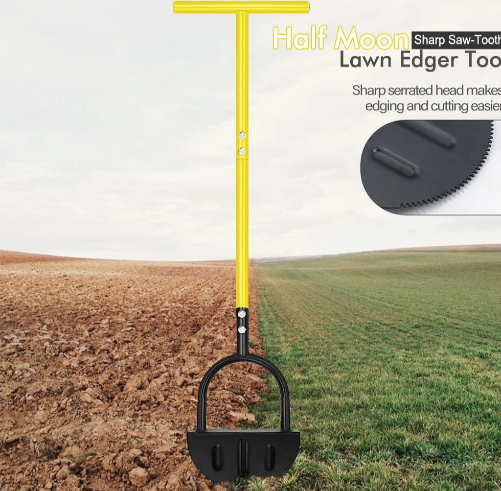 Gardening Tools Edger - Heavy Duty Manual Steel Lawn Edger,