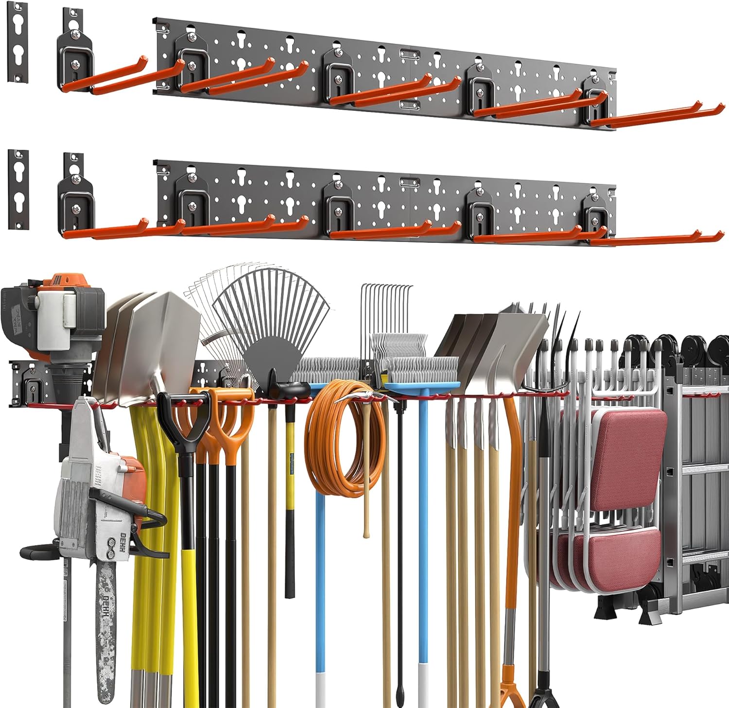 Gardening Tools Rake - Garden Tool Organizer Wall Mount, Garage