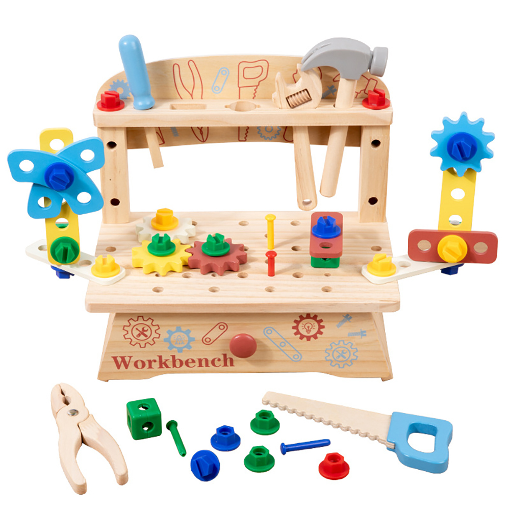 Gardening Tools For Toddlers - Wooden Tool Bench for Kids,Montessori Educational