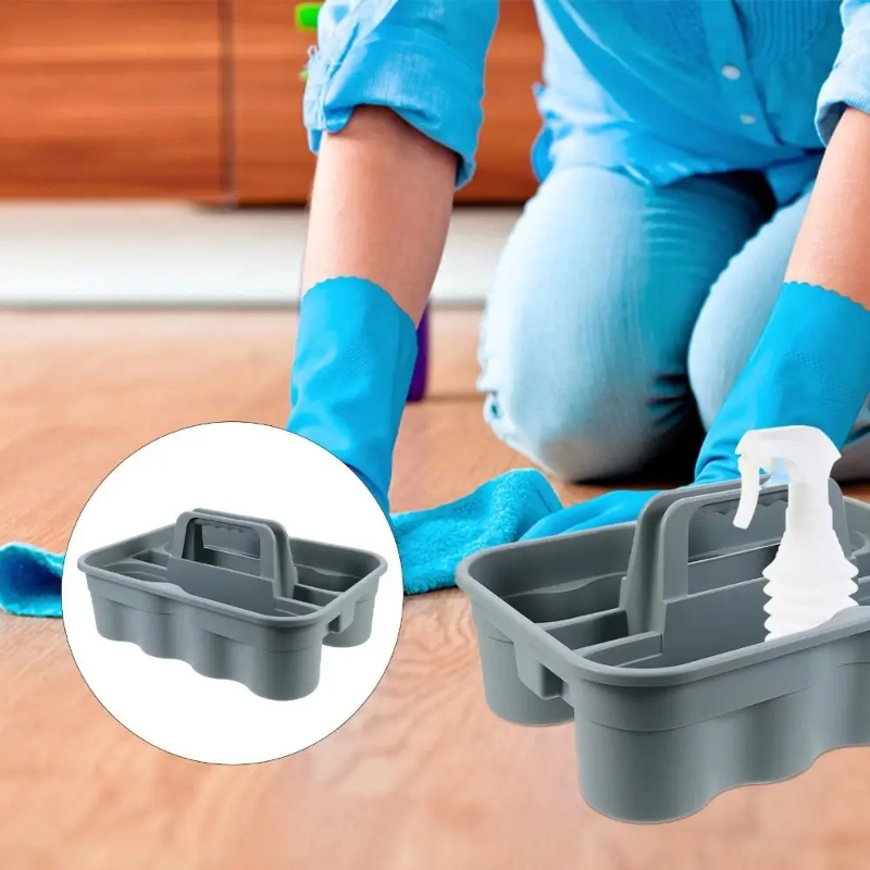 Gardening Tools Organiser - Multi-Compartments Plastic Organizer Hand Tool Basket
