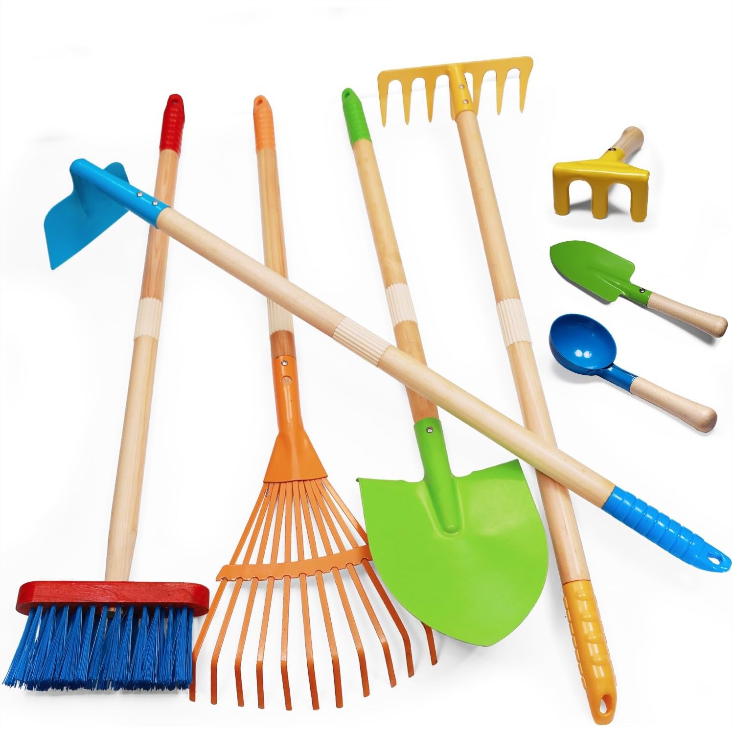 Gardening Tools For Toddlers - Toddler Gardening Tools, 8PCS Kids Rake