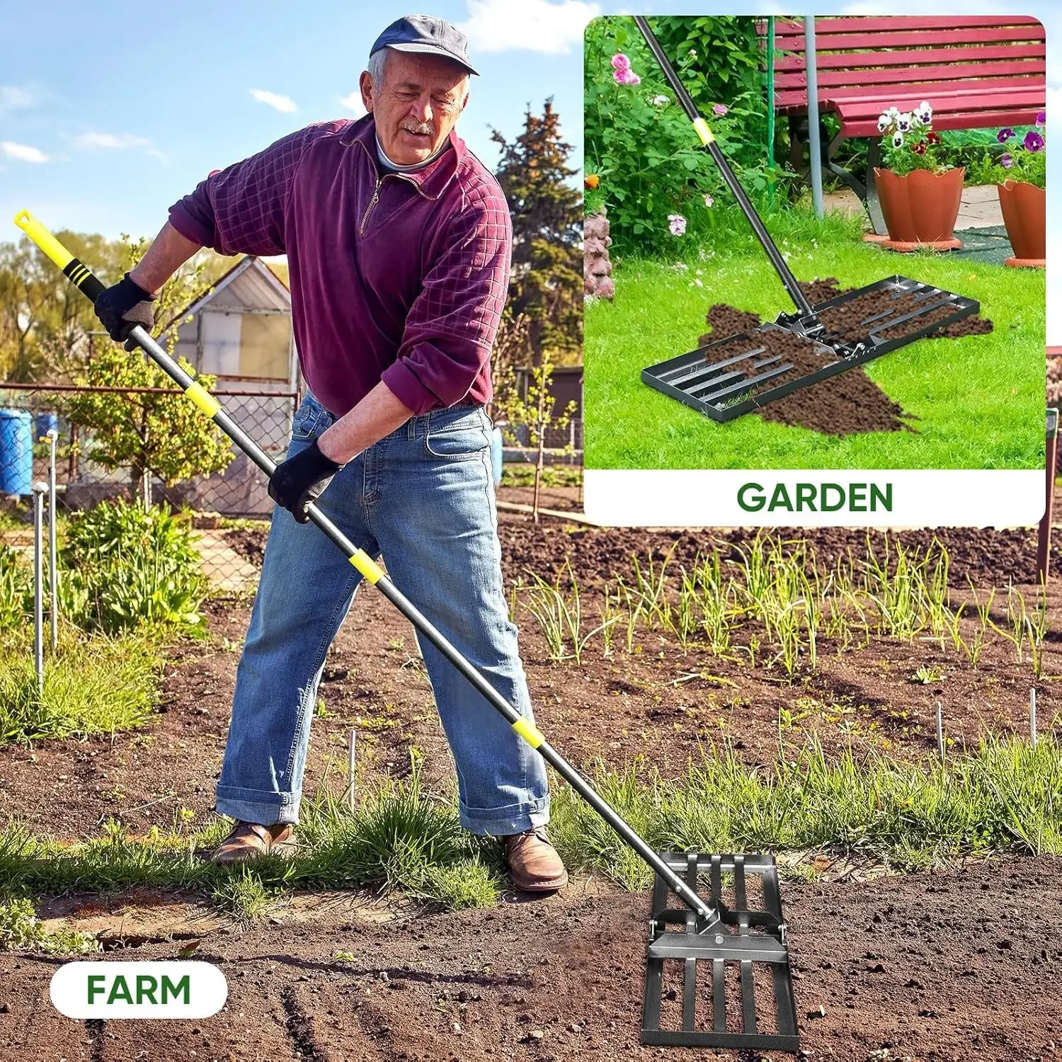 KEEHOME YEYEBEST Lawn Leveling - Gardening Tools Rake 리뷰 및 가격
