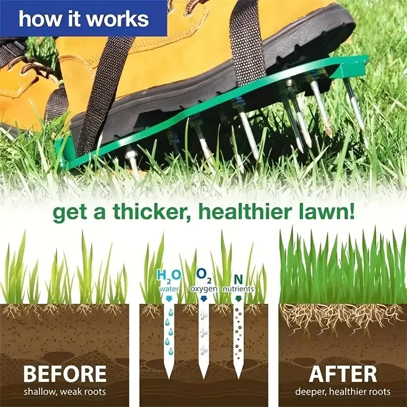 Garden Aerator Shoes Spike Wal - Gardening Tools For Weeds 리뷰 및 가격