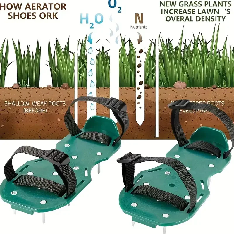 Garden Aerator Shoes Spike Wal - Gardening Tools For Weeds 리뷰 및 가격
