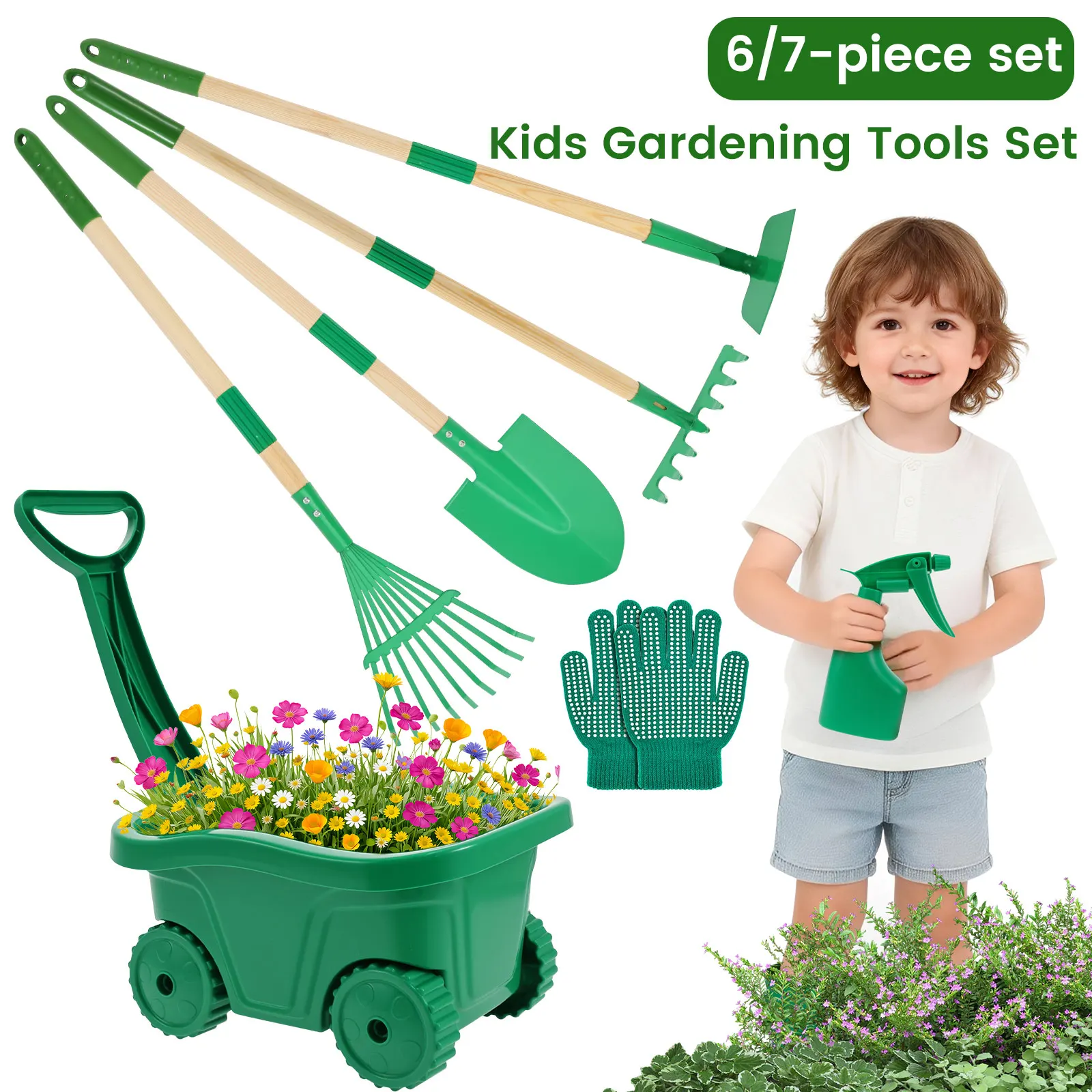 6/7Pcs Kids Gardening Tools Se - Gardening Tools For Toddlers 리뷰 및 가격