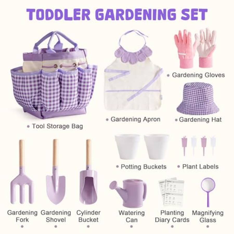 Gardening Set, 17PCS Toddler G - Gardening Tools For Toddlers 리뷰 및 가격