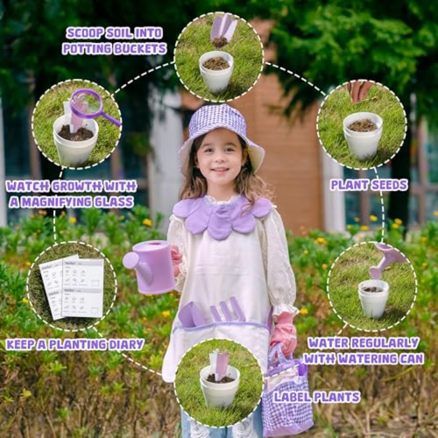 Gardening Set, 17PCS Toddler G - Gardening Tools For Toddlers 리뷰 및 가격
