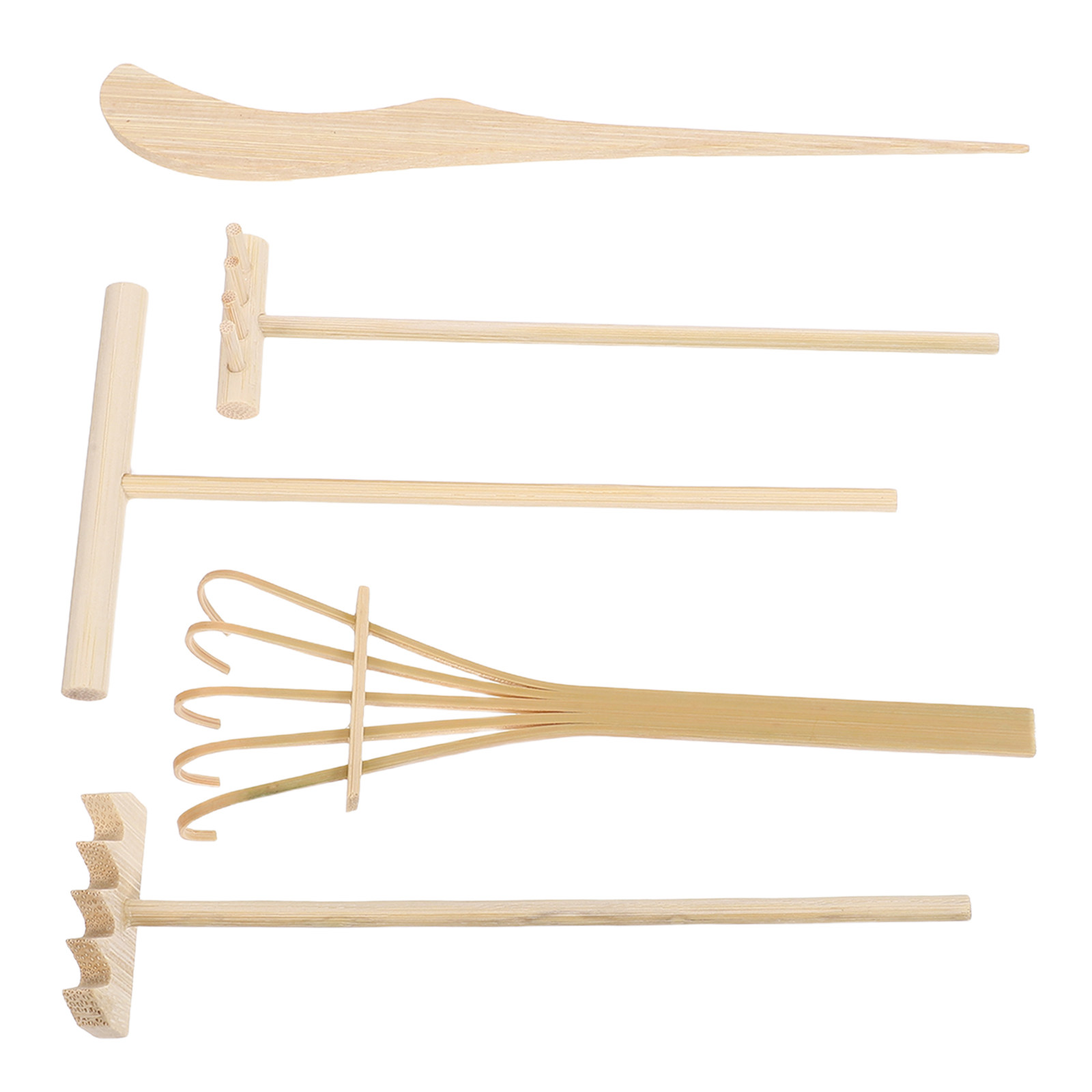 5Pcs Miniature Bamboo Zen Gard - Gardening Tools Rake 리뷰 및 가격