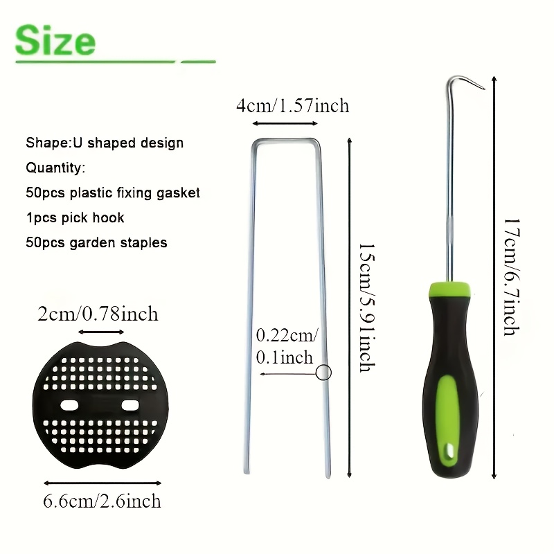 101pcs Garden Stakes Set - U-s - Gardening Tools For Weeds 리뷰 및 가격