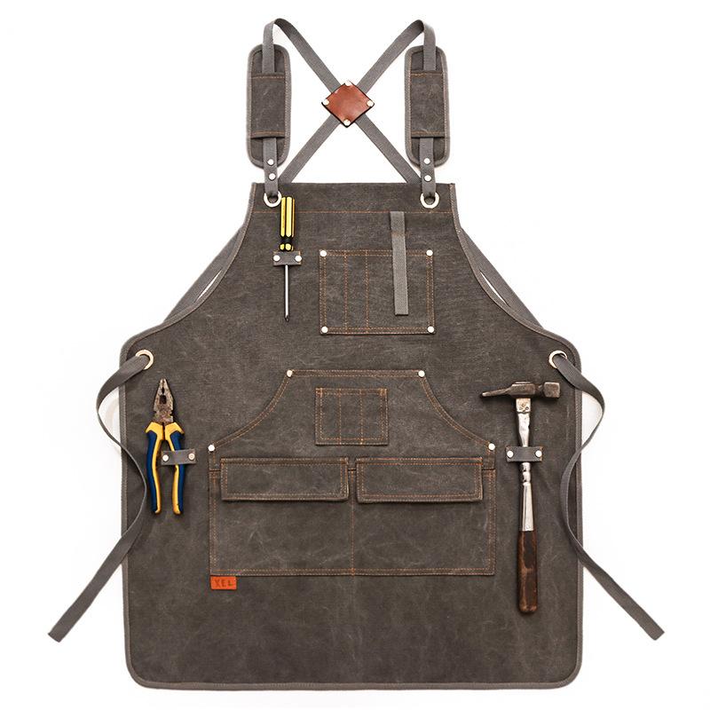 Canvas Apron With Printed Logo - Gardening Tools Logo 리뷰 및 가격