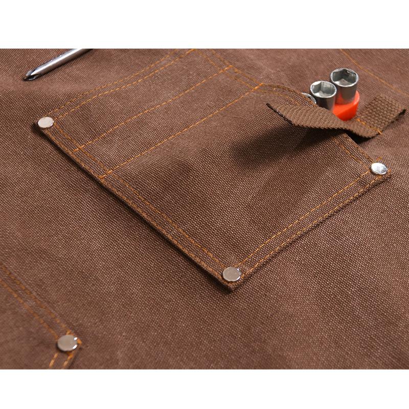 Canvas Apron With Printed Logo - Gardening Tools Logo 리뷰 및 가격