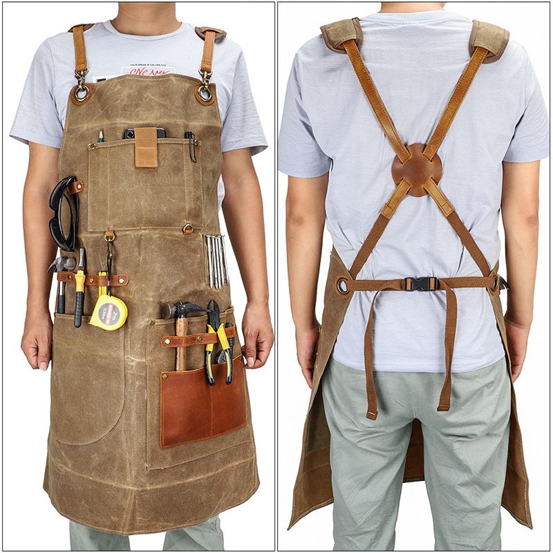 Heavy Industry Waxed Canvas Ap - Gardening Tools Logo 리뷰 및 가격