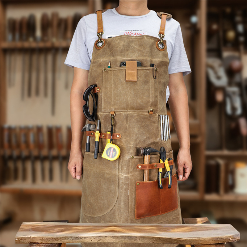 Heavy Industry Waxed Canvas Ap - Gardening Tools Logo 리뷰 및 가격