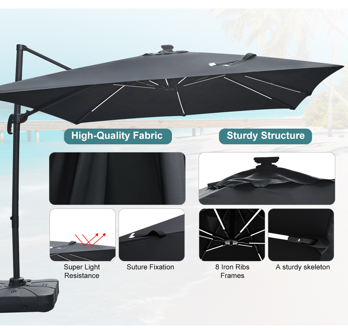 Custom Garden Roman Umbrella P - Gardening Tools Logo 리뷰 및 가격