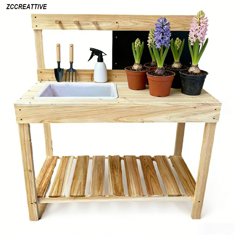 ZCCREATTIVE Children Wooden Po - Gardening Tools 5 Year Old 리뷰 및 가격