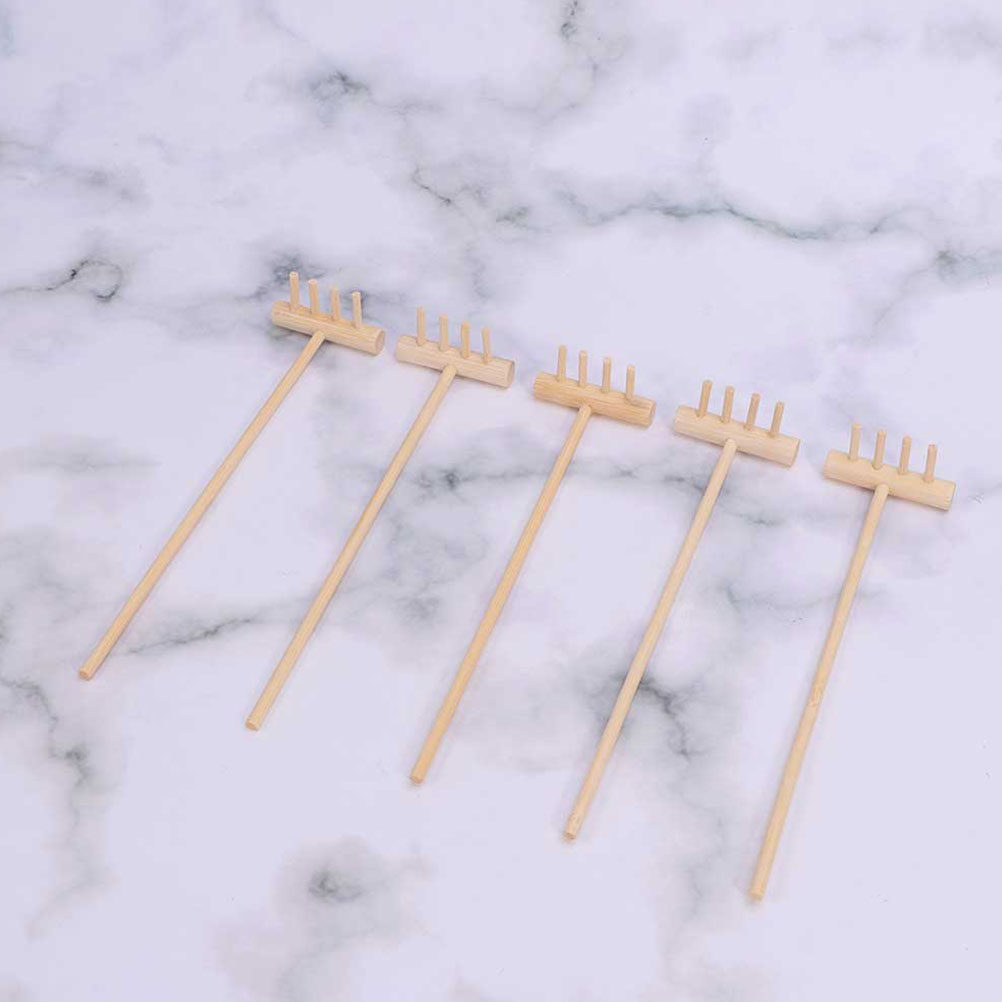 2Pcs Mini Bamboo Zen Garden Ra - Gardening Tools Rake 리뷰 및 가격