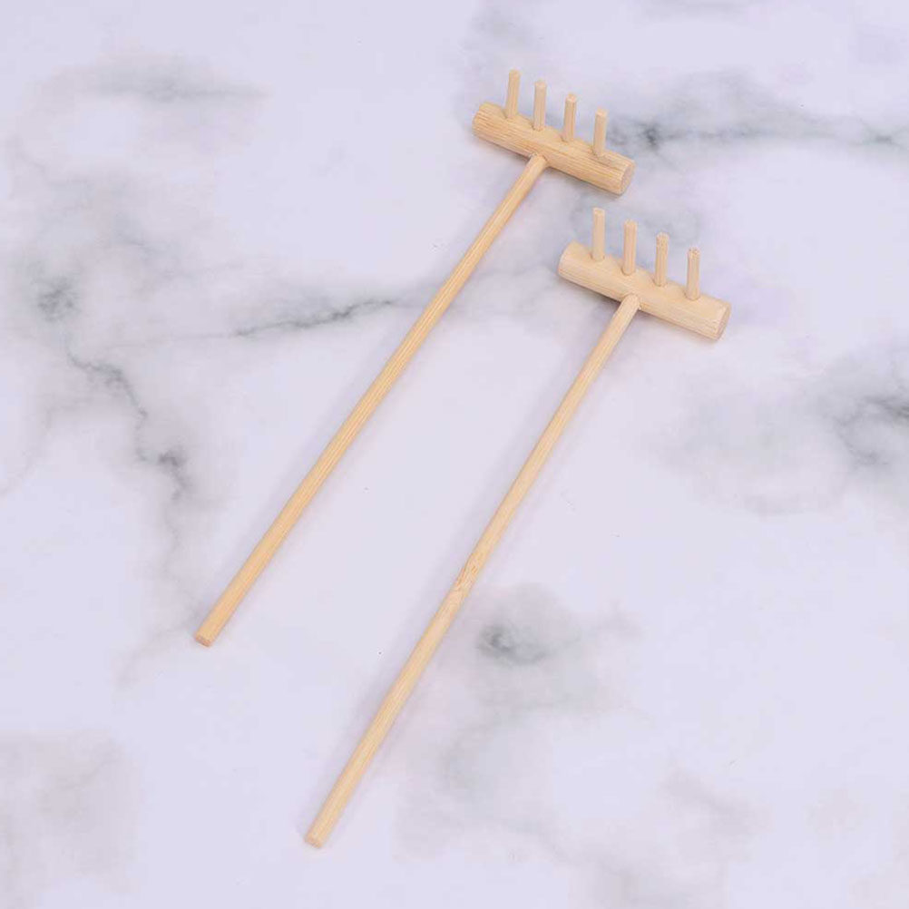 2Pcs Mini Bamboo Zen Garden Ra - Gardening Tools Rake 리뷰 및 가격