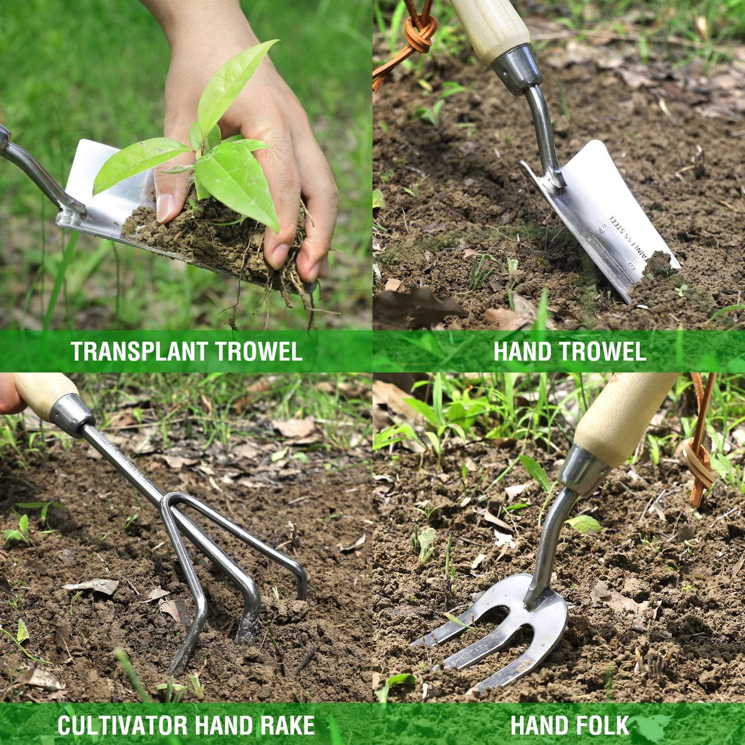 Garden Tools Set, 8 Piece Stai - Gardening Tools Images 리뷰 및 가격