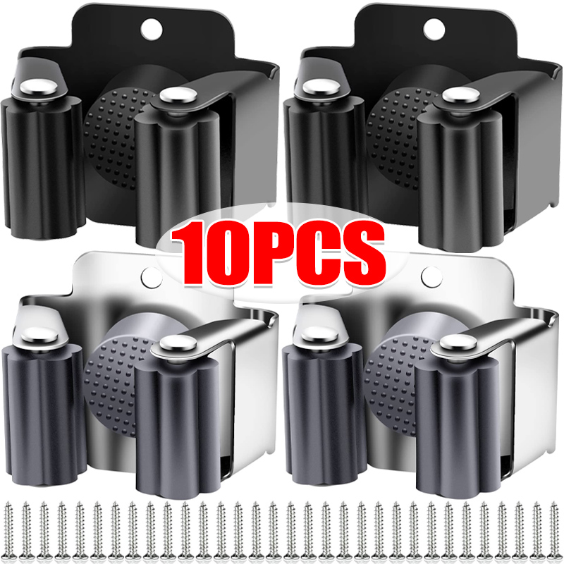 1-10Pcs Mop Broom Holder Wall  - Gardening Tools Organiser 리뷰 및 가격