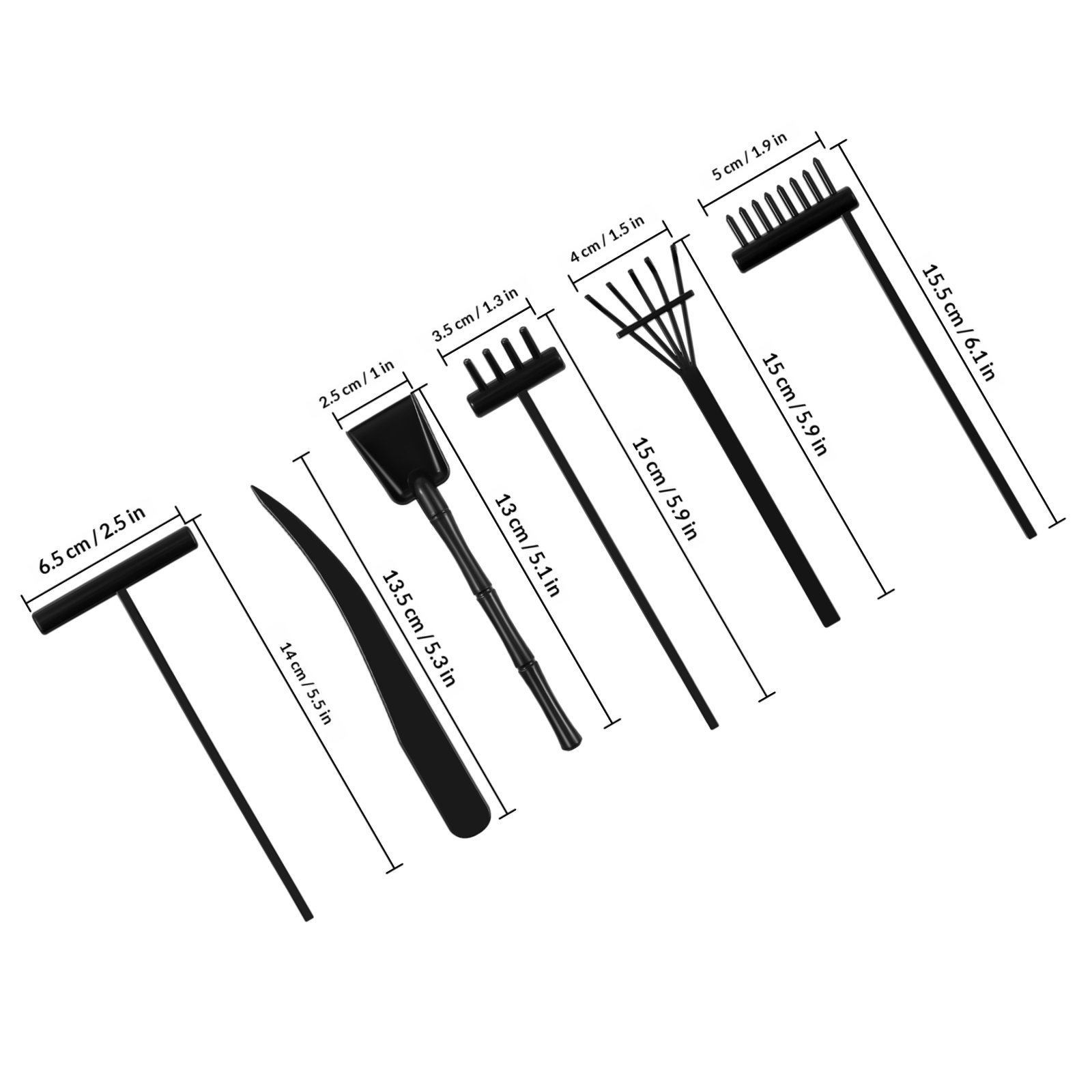 6Pcs Mini Zen Garden Rakes Pla - Gardening Tools Rake 리뷰 및 가격
