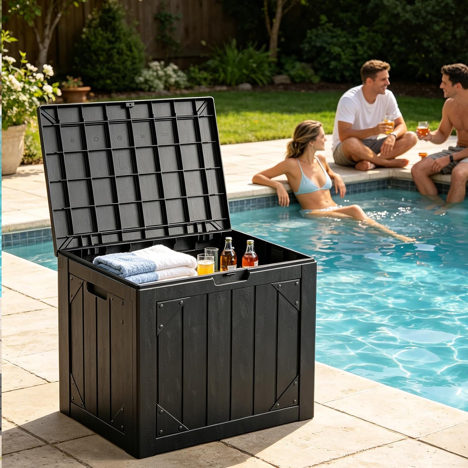 30 Gallon Outdoor Storage Box  - Gardening Tools Images 리뷰 및 가격
