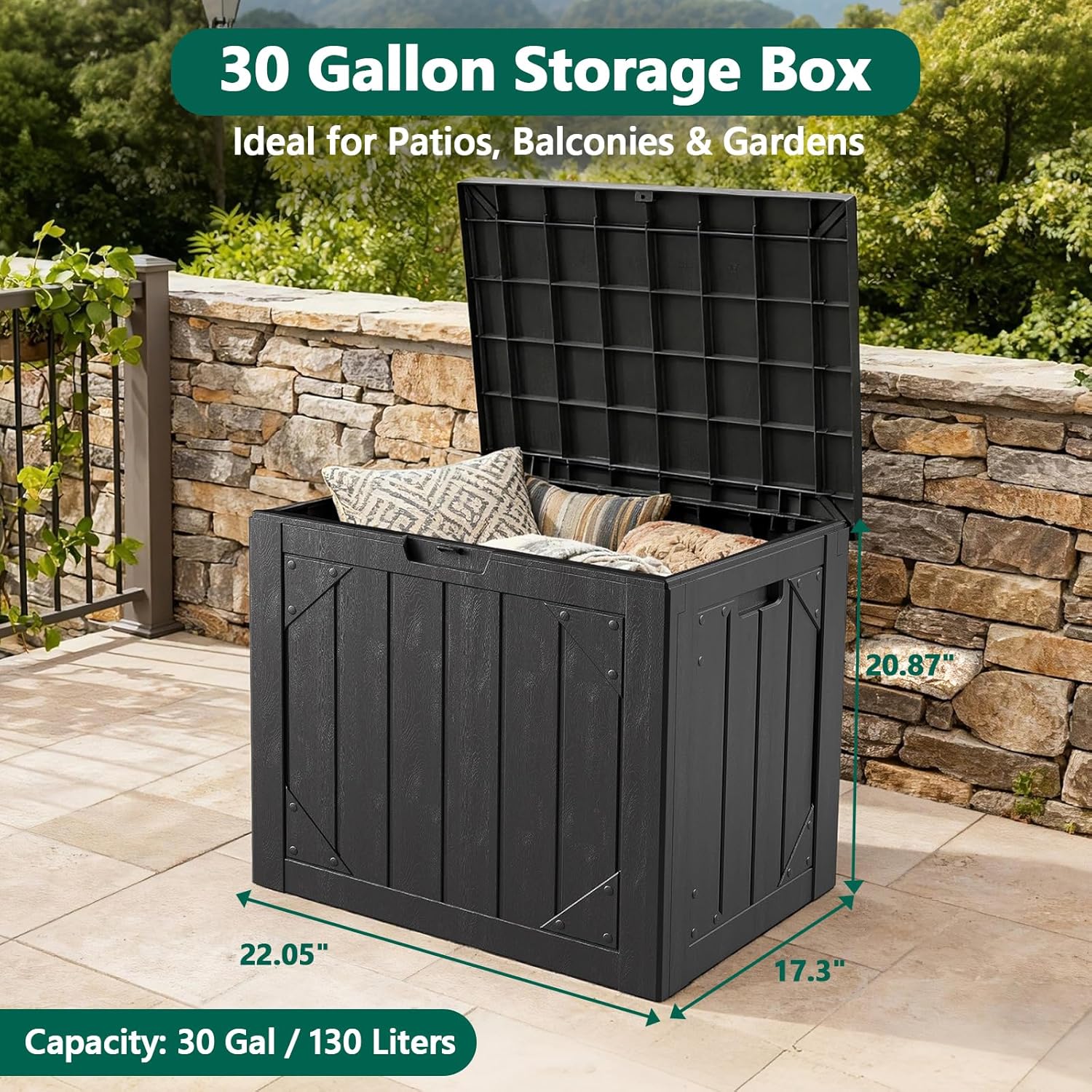 30 Gallon Outdoor Storage Box  - Gardening Tools Images 리뷰 및 가격