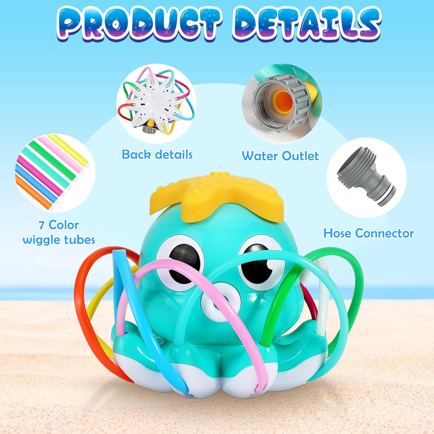 Octopus Sprinkler Water Spray  - Gardening Tools For Toddlers 리뷰 및 가격