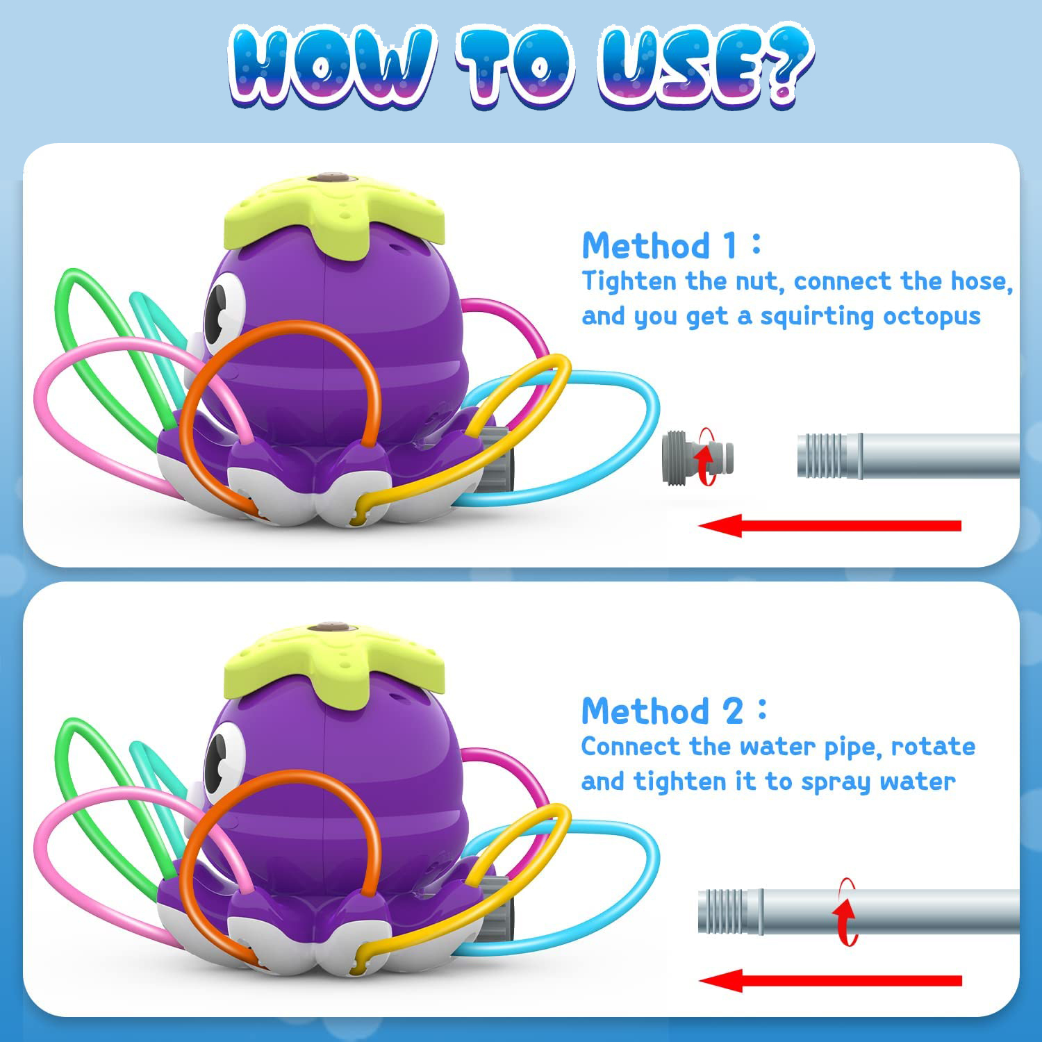 Octopus Sprinkler Water Spray  - Gardening Tools For Toddlers 리뷰 및 가격