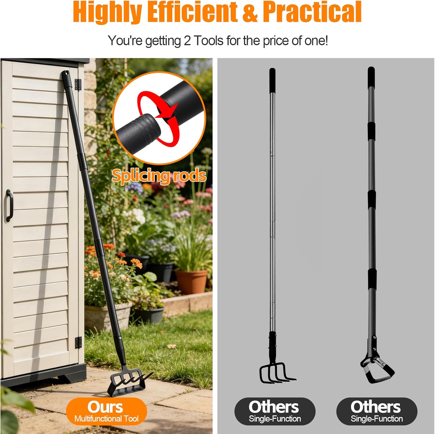 Garden Hoe, 62 Inch Weed Tool, - Gardening Tools Images 리뷰 및 가격