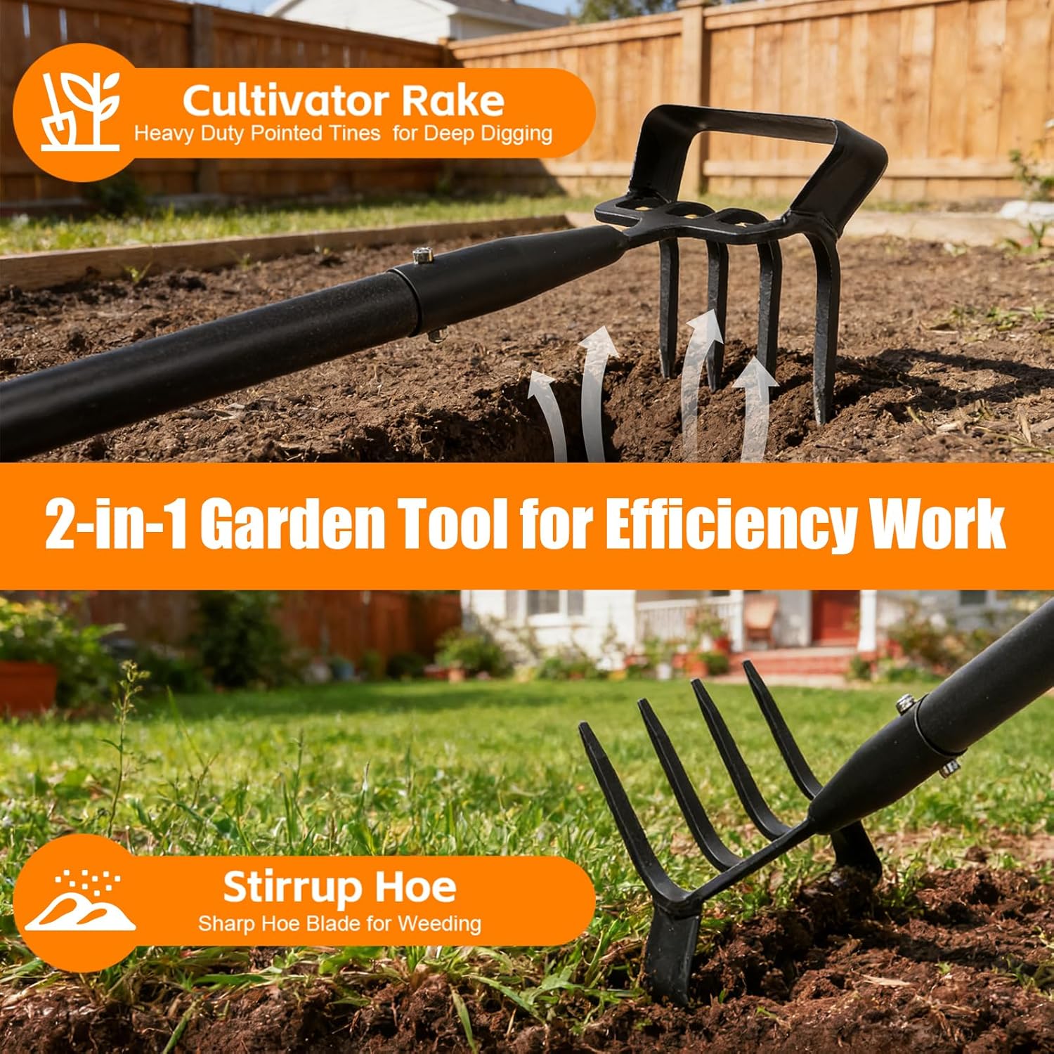 Garden Hoe, 62 Inch Weed Tool, - Gardening Tools Images 리뷰 및 가격