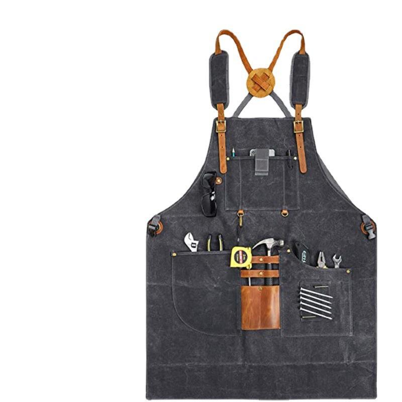 Men Canvas Apron Multifunction - Gardening Tools Logo 리뷰 및 가격