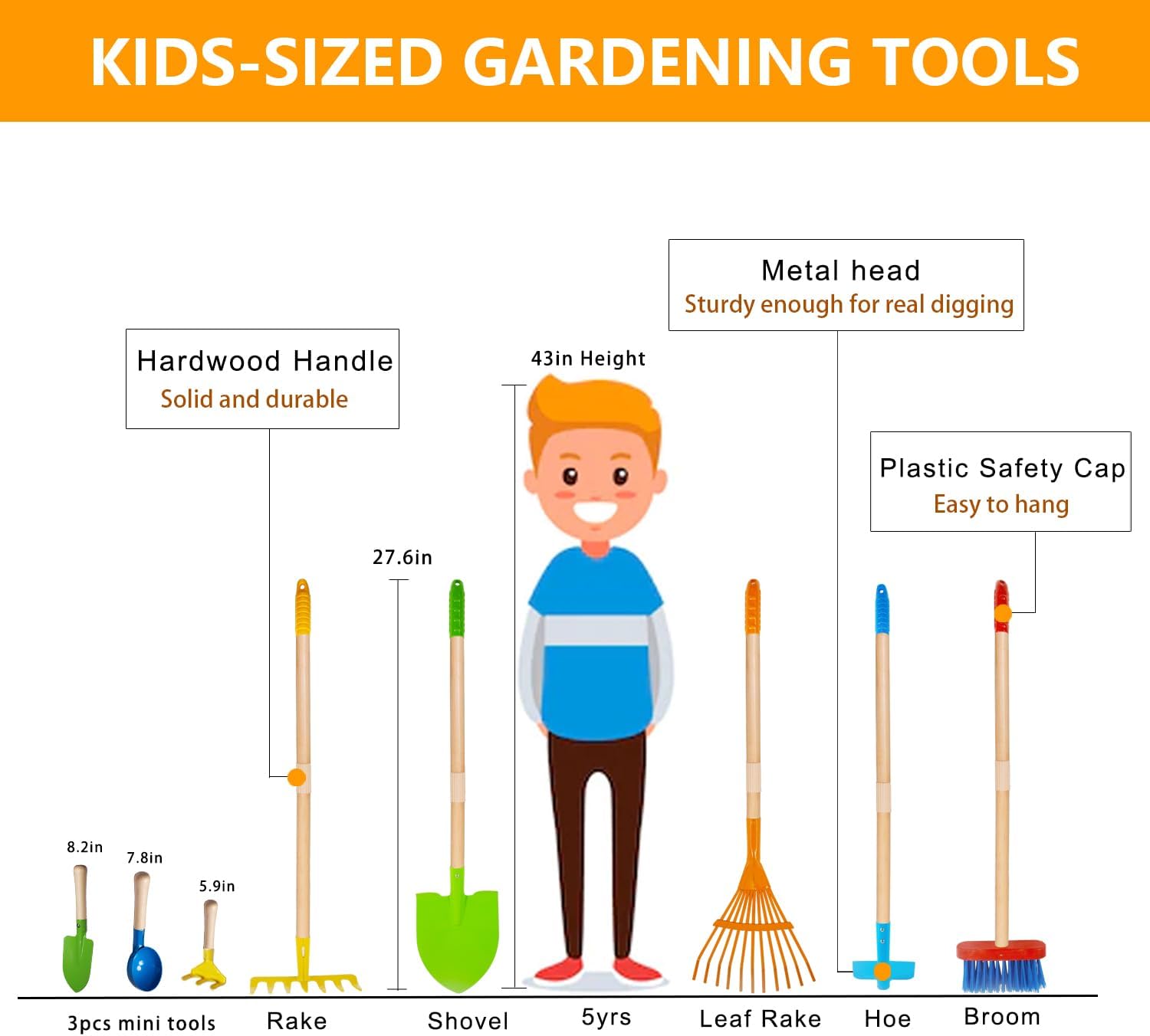 Toddler Gardening Tools, 8PCS  - Gardening Tools For Toddlers 리뷰 및 가격