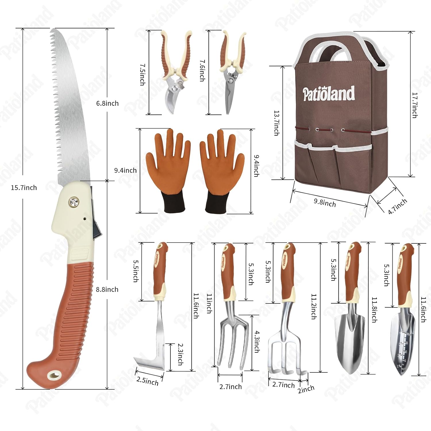 10-Piece Garden Tool Set with  - Gardening Tools Images 리뷰 및 가격