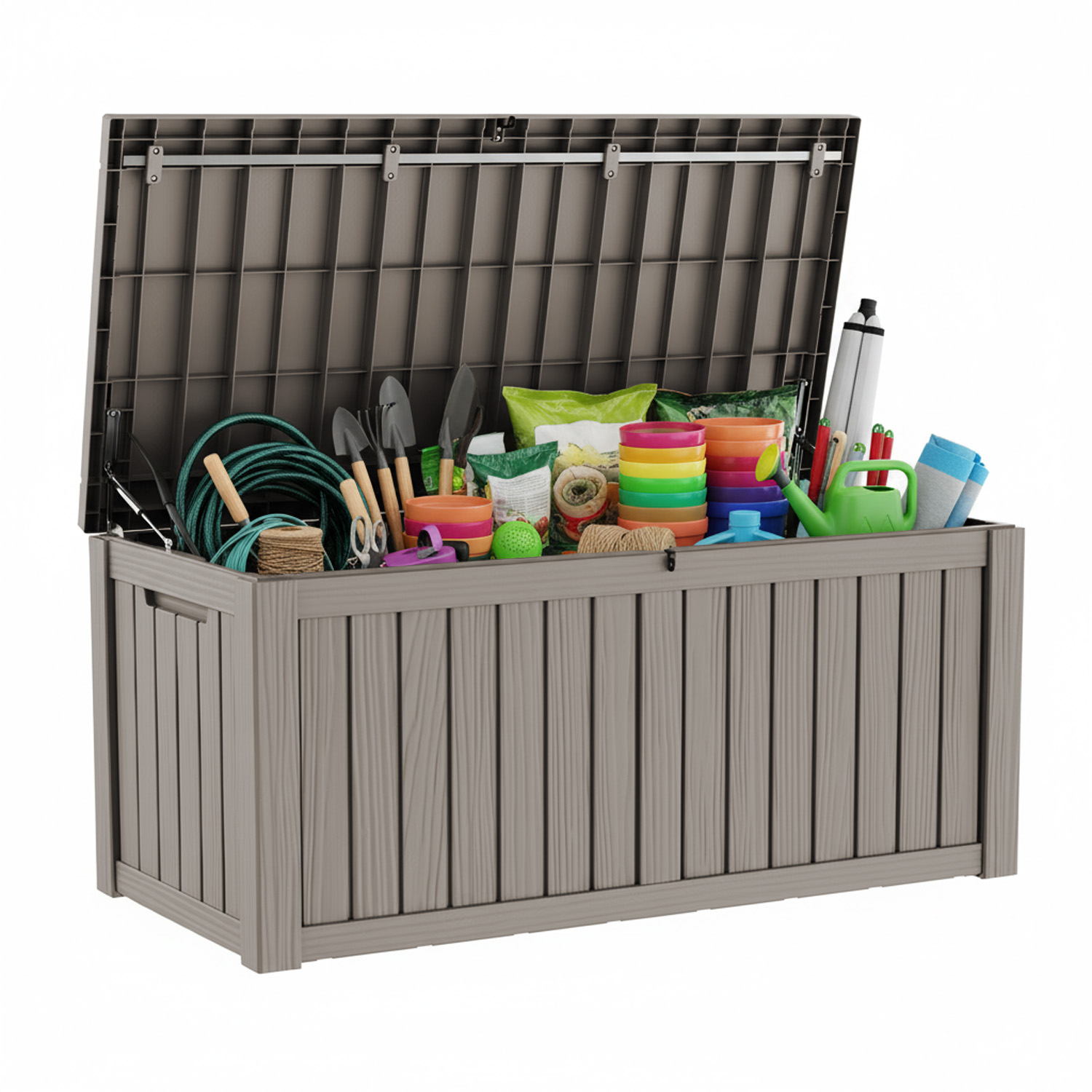 120 Gallon Outdoor Deck Box, L - Gardening Tools Organiser 리뷰 및 가격