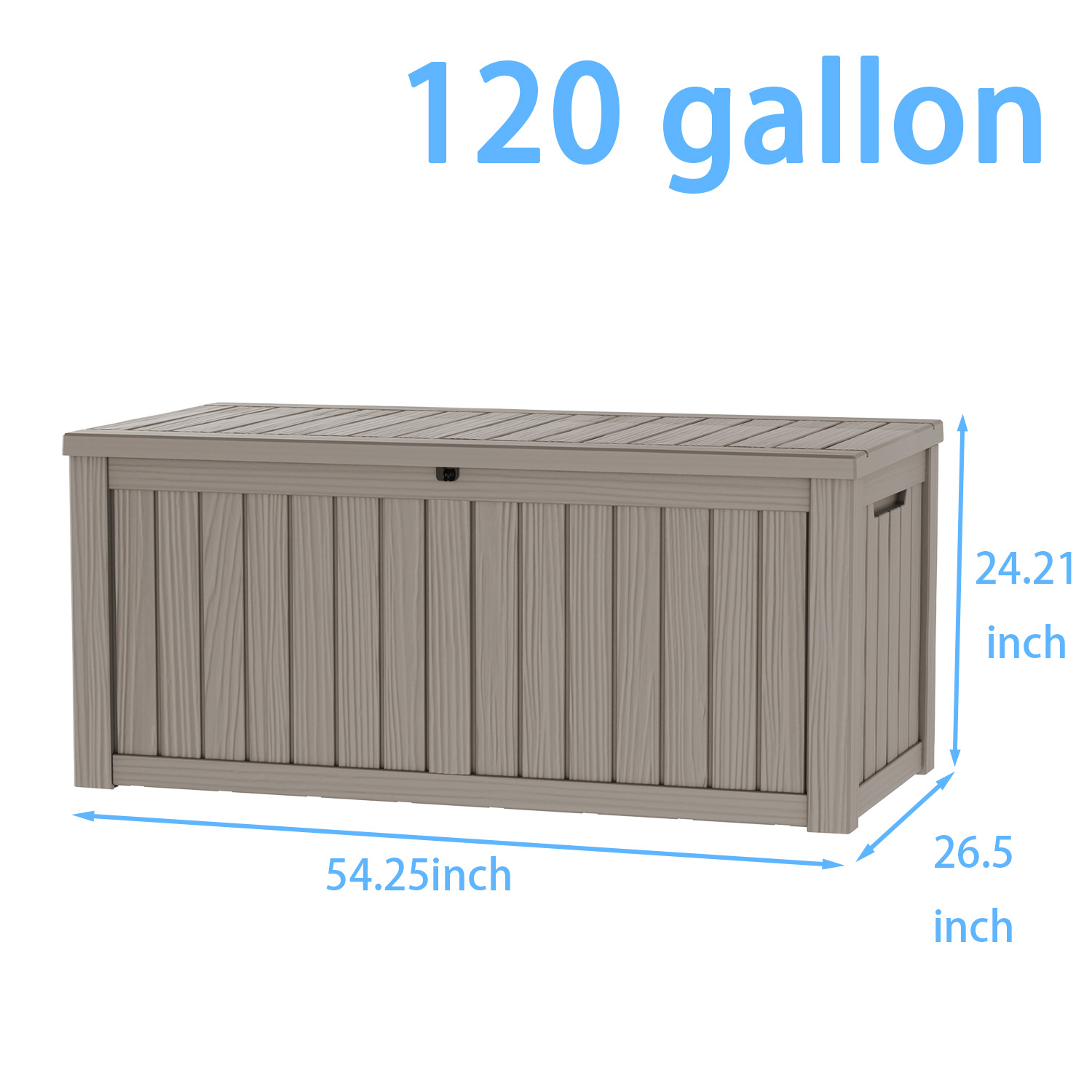 120 Gallon Outdoor Deck Box, L - Gardening Tools Organiser 리뷰 및 가격