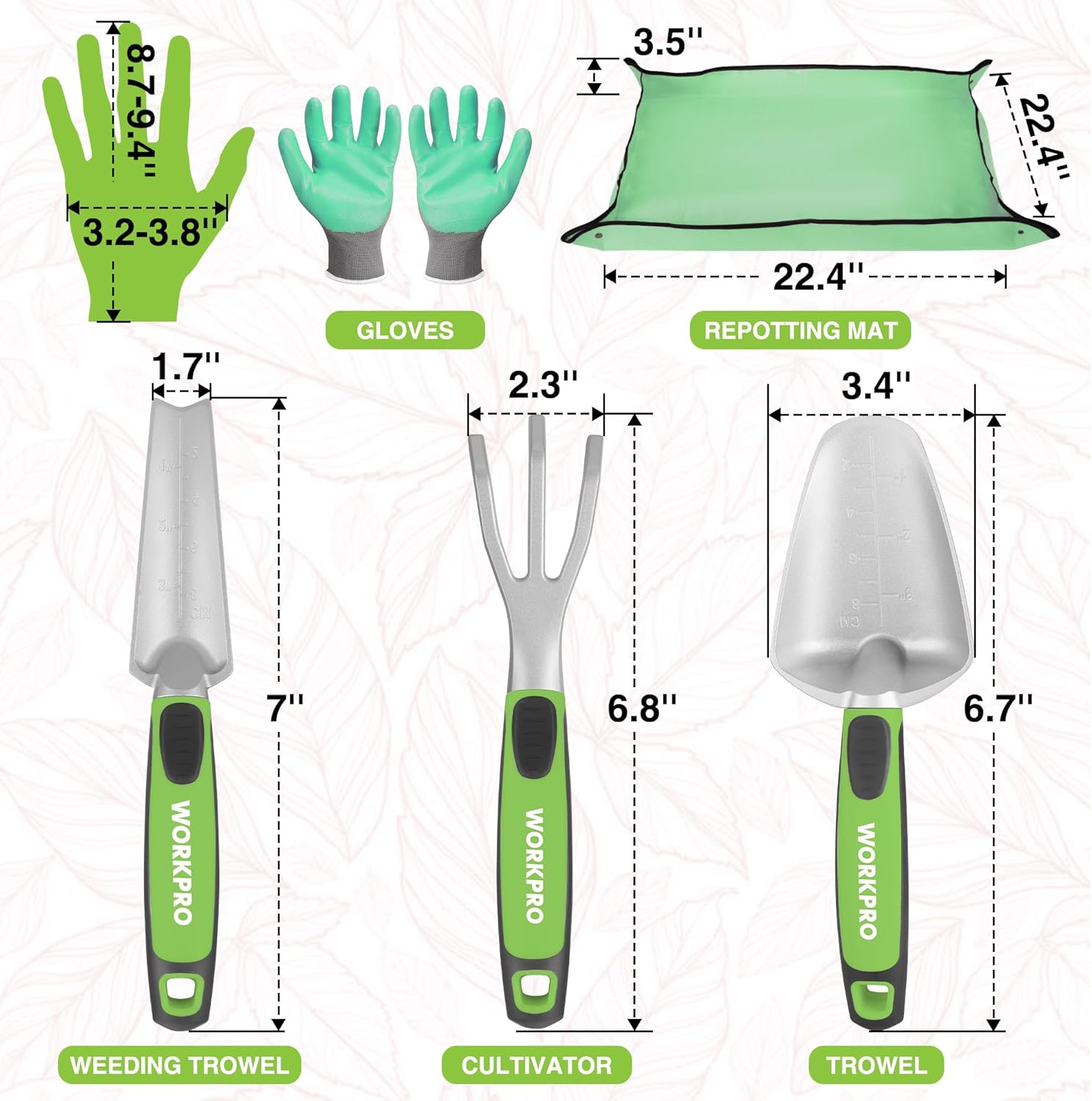 5PCS Aluminum Garden Tool Set  - Gardening Tools Images 리뷰 및 가격