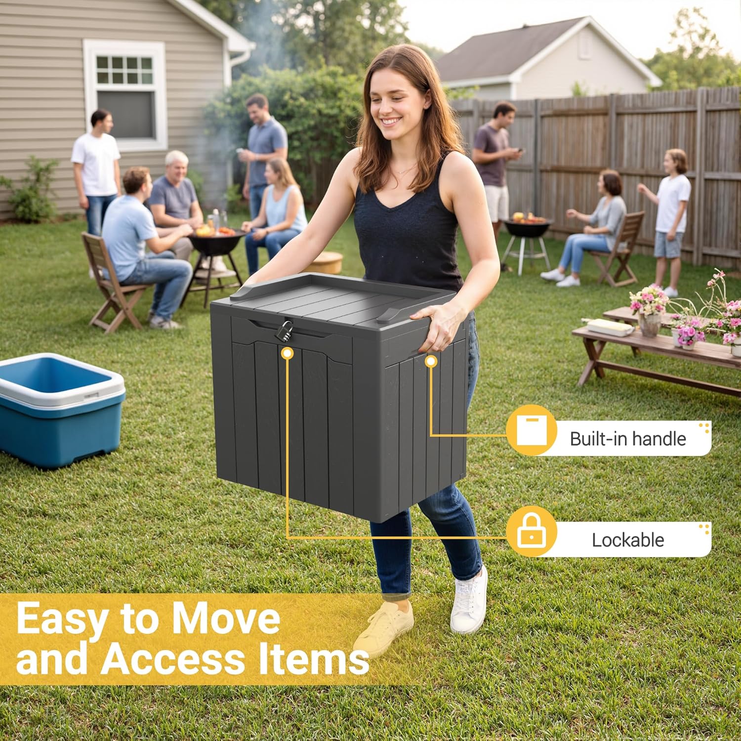 31 Gallon Outdoor Storage Box  - Gardening Tools Images 리뷰 및 가격