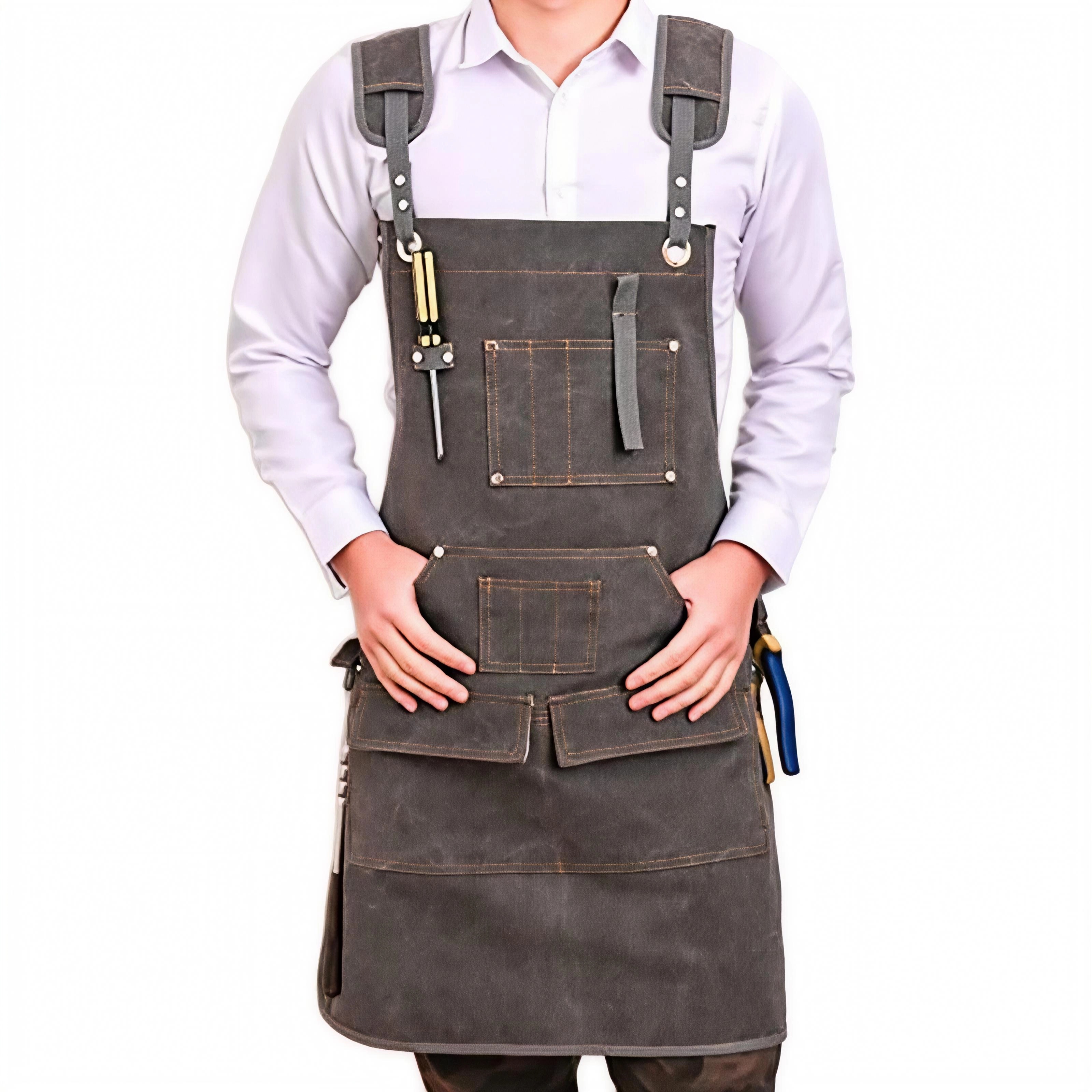 Heavy Duty Canvas Apron Custom - Gardening Tools Logo 리뷰 및 가격