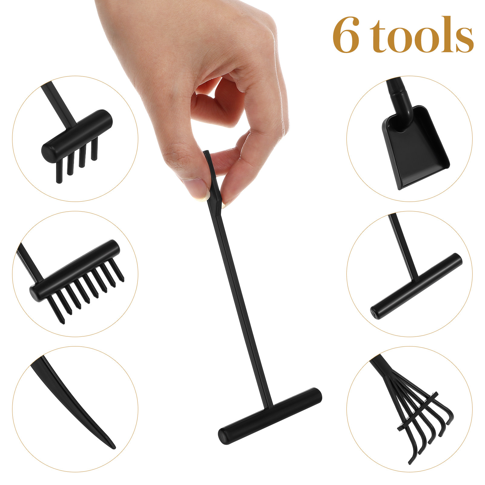 6Pcs Mini Zen Garden Rakes Pla - Gardening Tools Rake 리뷰 및 가격