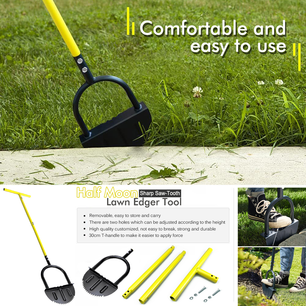 Half Moon Lawn Edger with Long - Gardening Tools Edger 리뷰 및 가격